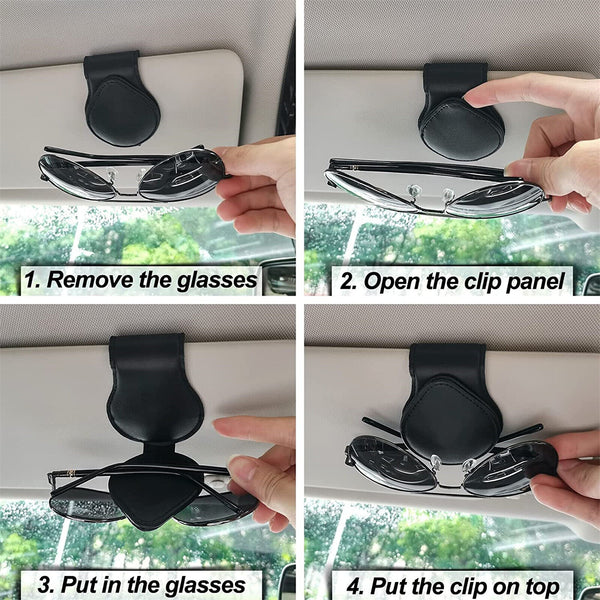 Car Vehicle Accessory Sun Visor Sunglasses Eye Glasses Card Pen Holder Clip Craf