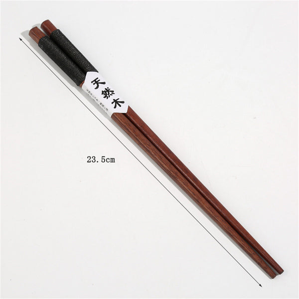6Pairs Handmade Wooden Chopsticks Classic Japanese Natural Chestnut Wood Gift AU