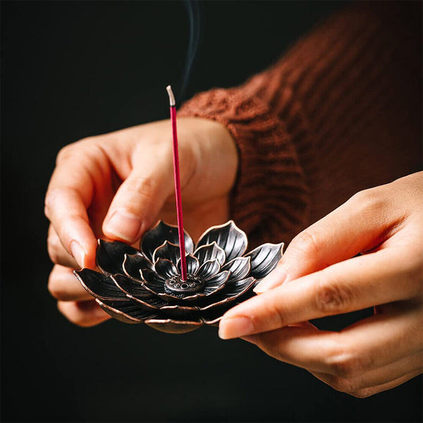 Incense Burners Stick Holder Lotus Home Aromatherapy Insence Burner Plate AU