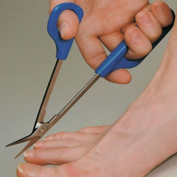 Easy Grip Toenail Scissors Clippers Long Reach Toe Nail Trimmer Cuticle Cutter
