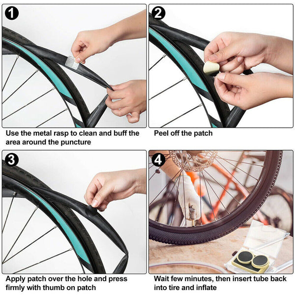 Bicycle Tube Glueless Patch Kit - 20 Pieces - Bike Puncture Repair Kit AU STOCK