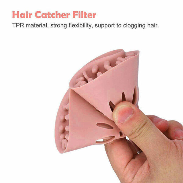 Silicone Drain Cover Sink Catcher Hair Stopper Plug for Bathroom Floor Laundry