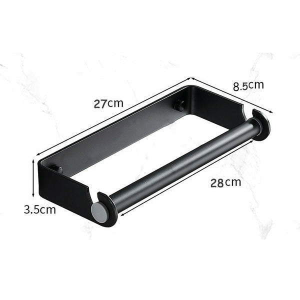 Paper Towel Holder Kitchen Bathroom Roll Tissue Space aluminum Wall Mount Rack
