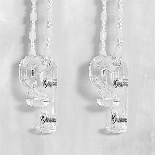 10 SETS CURTIAN HOOK CORD & CHAIN HOOK TENSIONER Roller Vertical Roman BLINDS AU