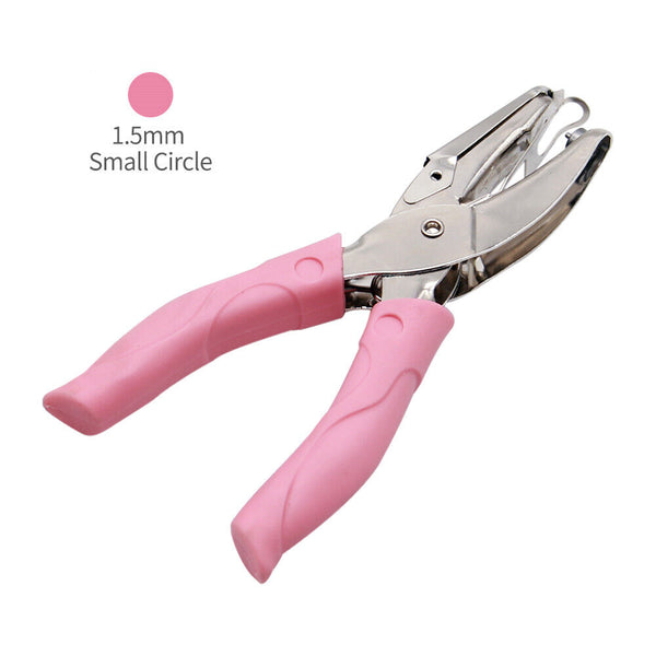 Manual Puncher Paper Hand Hole Punch Cutter Circle Heart Star Soft Grip