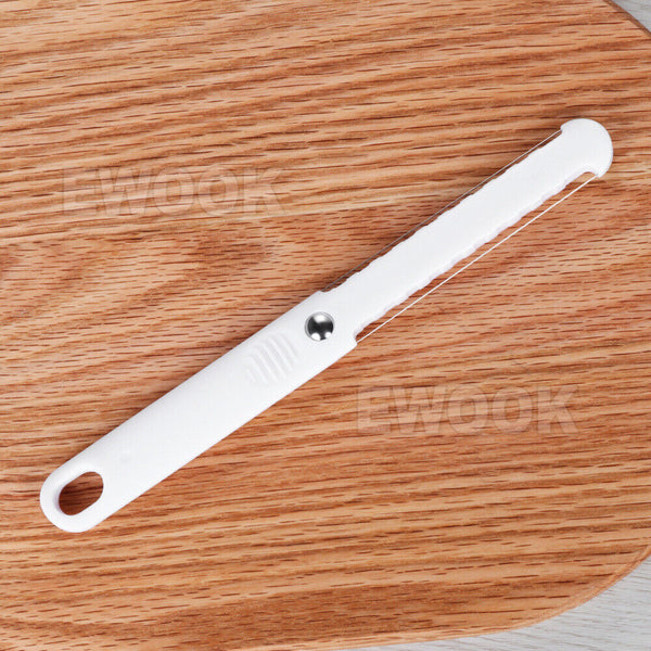 2 x Cheese Butter Slicer Double Stainless Steel Wire Cutter Tool Plastic Handle