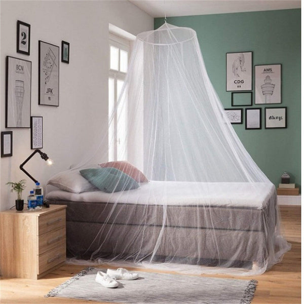Double Single Queen Canopy Bed Curtain Dome Stopping Mosquito Net Midges Insect
