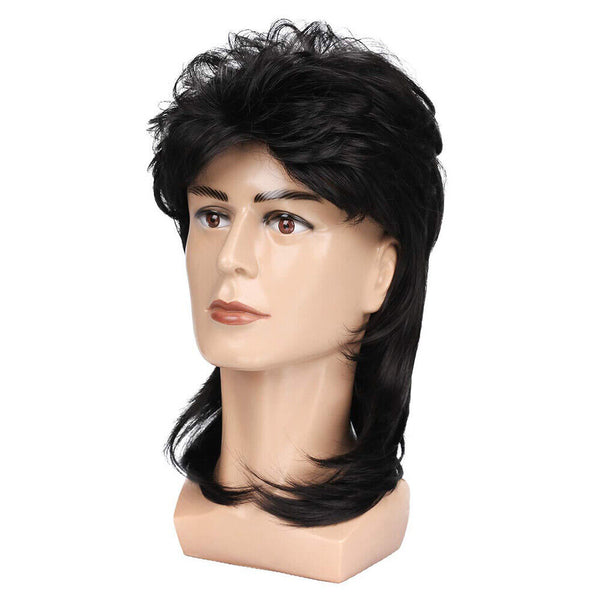 Mullet Wig Hair Costume Party Dress Up 70s 80s Aussie Bogan Rock - Golden Blonde