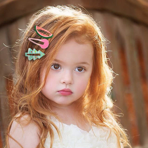 12pcs Girls Hair Clips Hairpin Kids Cute Pin Children Pretty Hairclip Child Girl - Lets Party