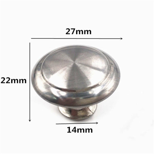 20X Door Cabinet Handles Knobs Stainless Steel Cupboard Drawer Kitchen DIY 30MM