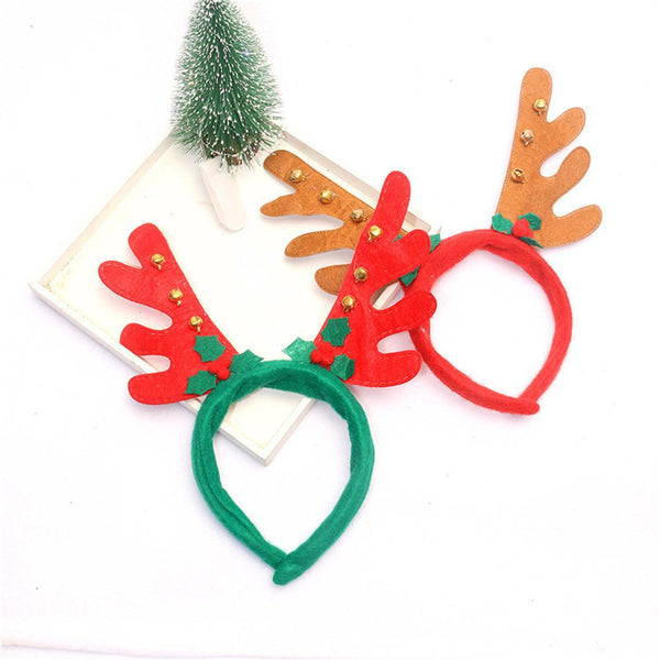 5PCS Womens Christmas Reindeer Deer Antler Costume Ear Party Hair band headband
