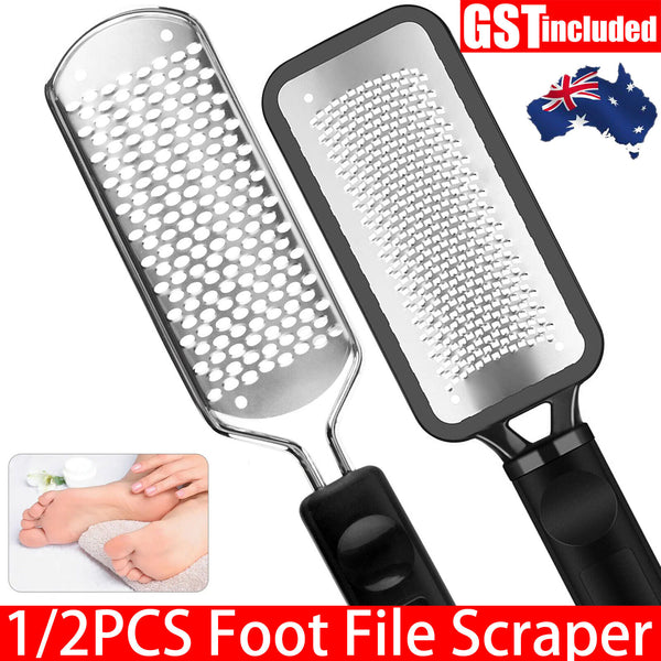 Stainless Steel Foot File Scraper Grater Pedicure Rasp Callus Remover Tool