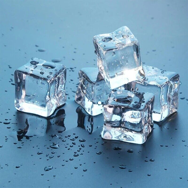 Fake Acrylic Ice Cube Artificial Wedding Party Photography Display Clear