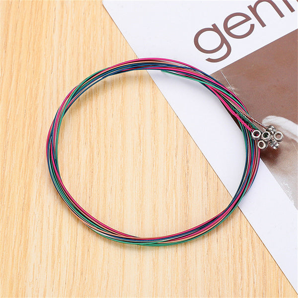 6PCS Acoustic Music Guitar Strings Steel Premium Light Universal Guitar Picks AU