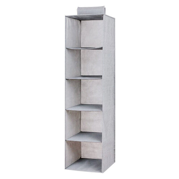 Hanging Organiser Clothes Storage Wardrobe Garment Shelves Shoe Tidy