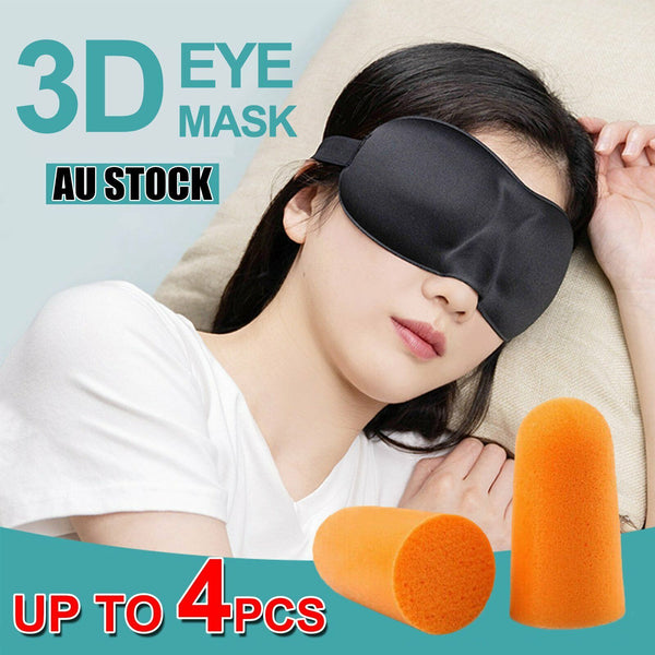 3D Sleeping Eye Mask Blindfold Sleep Travel Shade Relax Cover Light Blind