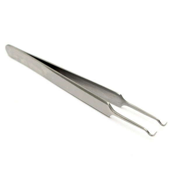 Curved Blackhead Acne Clip Needle Tweezers Pimple Popper Extractor Remover