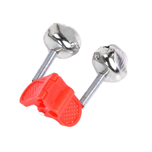 20PCS Red Hot Plastic Clip Double Rod Bite Alarm Fishing Biteoutdoor Bell Rings