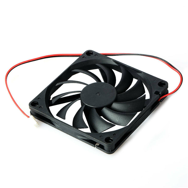 4PCS Brushless Silent Compute Fan 80x80x10mm DC 12V PC Case Cooling Fans Black A - Lets Party