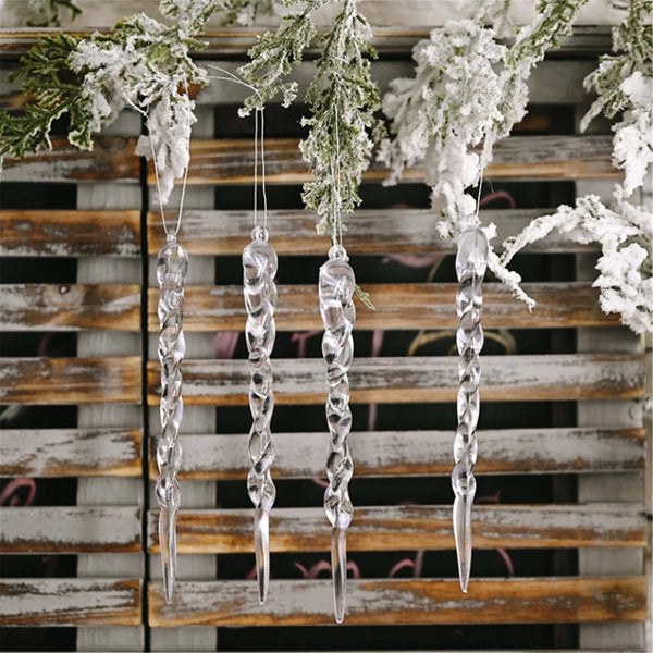 Christmas Droplet Icicle Ornaments DIY Hanging Xmas Tree Decor Party AU