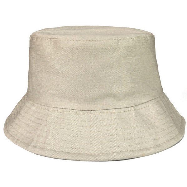 Women Men Bucket Hat Unisex Cap Cotton Fishing Hiking Camping Outdoor Sun Beach