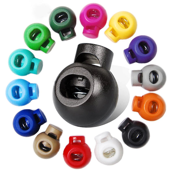 50PCS Paracord Cord Lock Clamp 2 Hole Toggle Clip Stopper Toggle Accessories AU