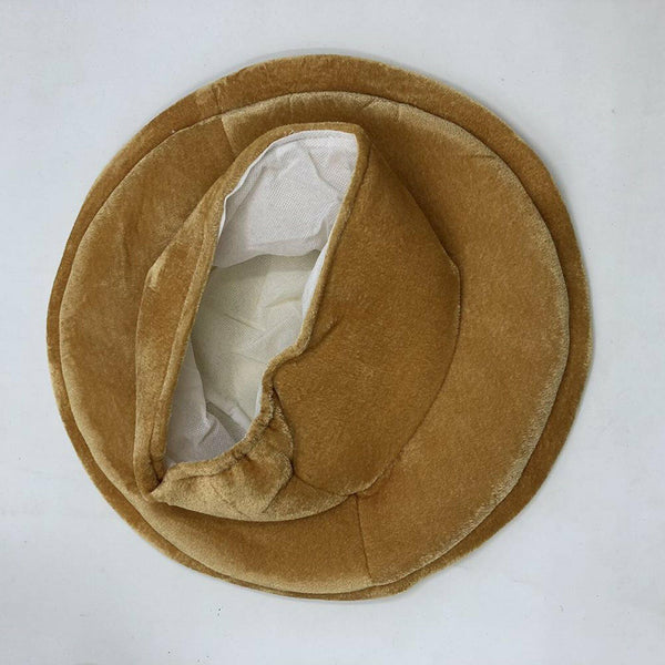 PLUSH PIZZA HAT Italian Costume Party Hat Funny Halloween Italy Oktoberfest Hats