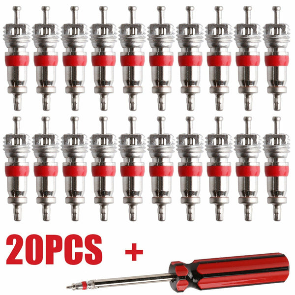 20 X Tyre Valve Core Insert Remover Tool Fits For Schrader Car Bike Motorcycle A