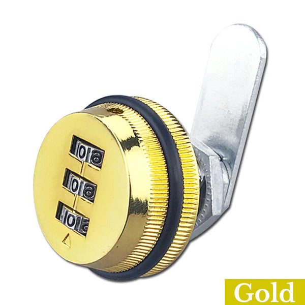 3 Digital Code Combination Cam Lock Furniture Post Mail Box Cabinet Locker Safe