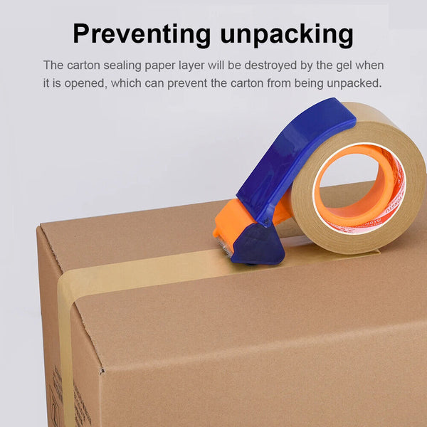 2x Kraft Brown Paper Tape Picture Framing Packing Tape Self adhesive 15mm Craft