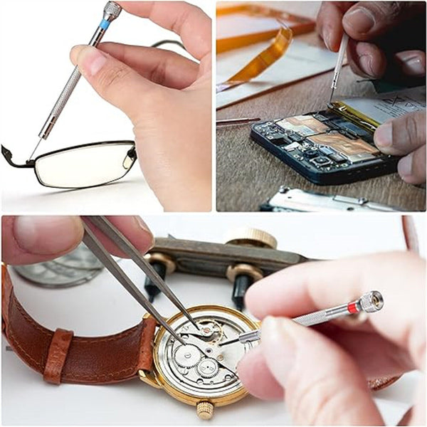 13pcs Precision Screwdriver Eyeglasses Watch Jewelry Watchmaker Repair Tool AU