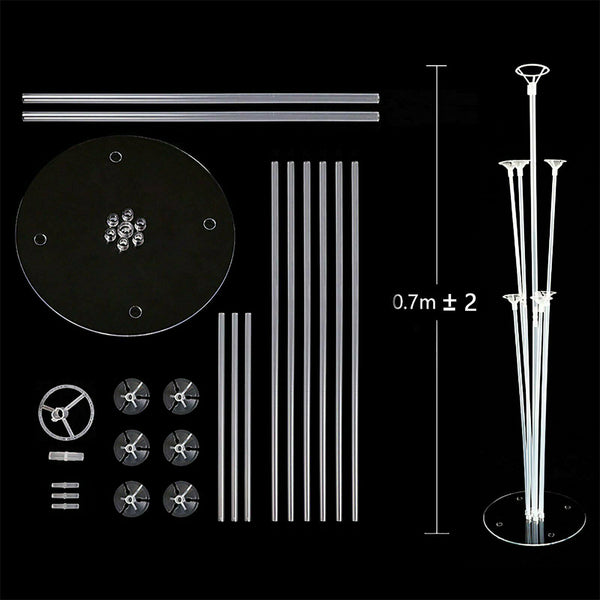 3/6/12 Set 70 cm Balloon Column Set Upright Base Stand Holder Wedding Party Deco - Lets Party