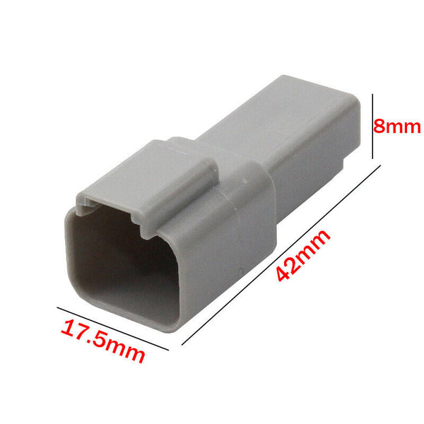 10 Set Deutsch DT 2 Way Pin Male/Female Kit Electrical Connector Plug Waterproof
