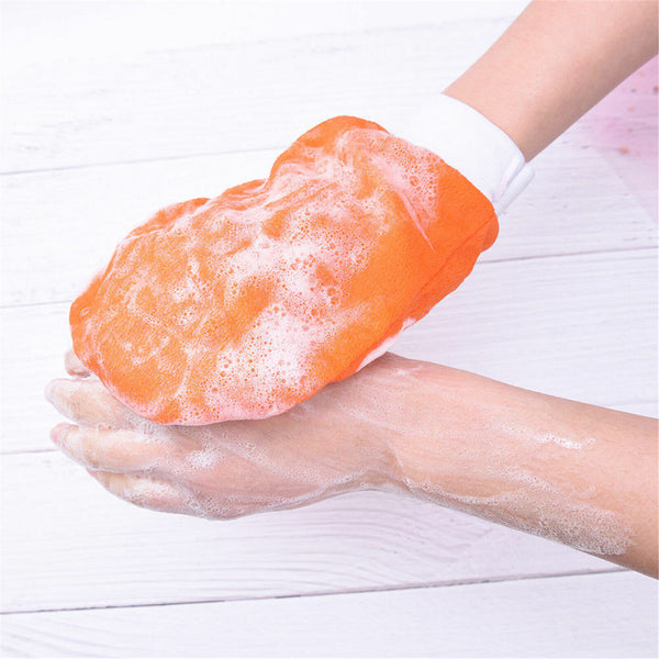 2Pcs Moroccan Bath Scrub Glove Hammam Exfoliating Body Facial Tan Massage Mitt A
