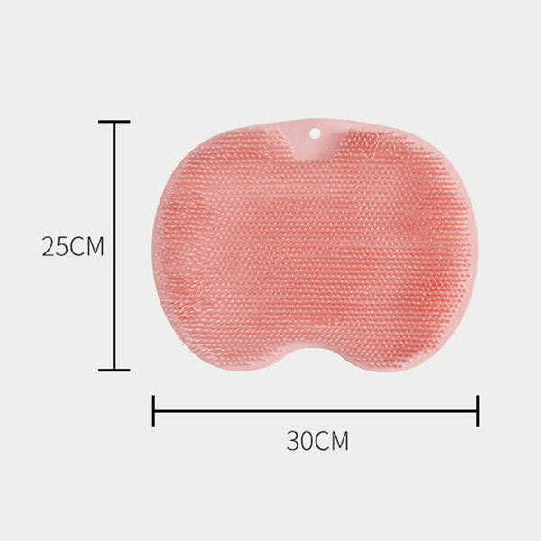 Foot Scrubber Mat – Shower Cleaning Pad, Bath Brush & Soap Box Options