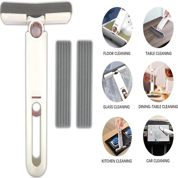 Mini Mop Self-Squeeze Wet Hand Free Portable Home Window Cleaner Tools Mop AUS