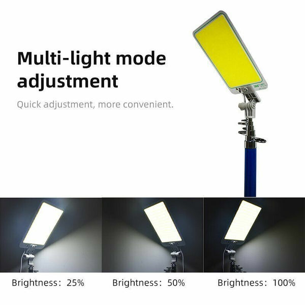 500W Telescopic Fishing Rod Pole Camping Lamp Car Repair LED COB Light Lantern