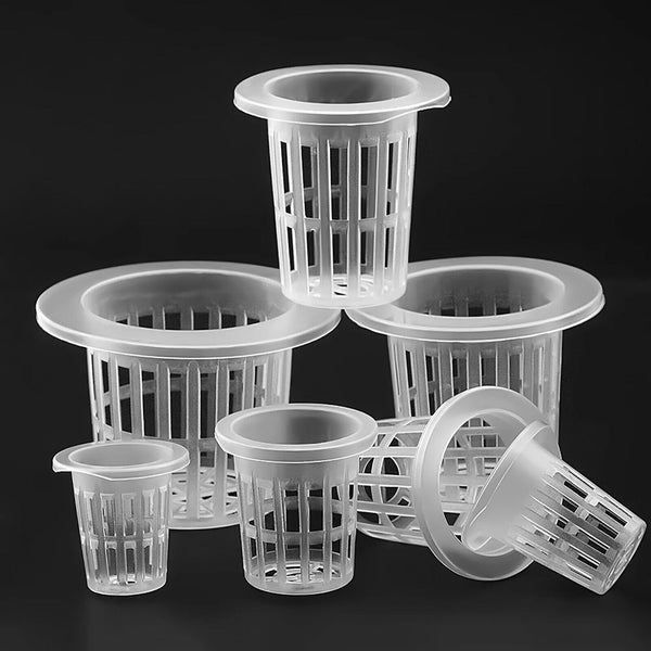 UP 500X  Hydroponics Plant Grow Net Cup Mesh Pot Basket Mesh Aeroponic Plant Pot