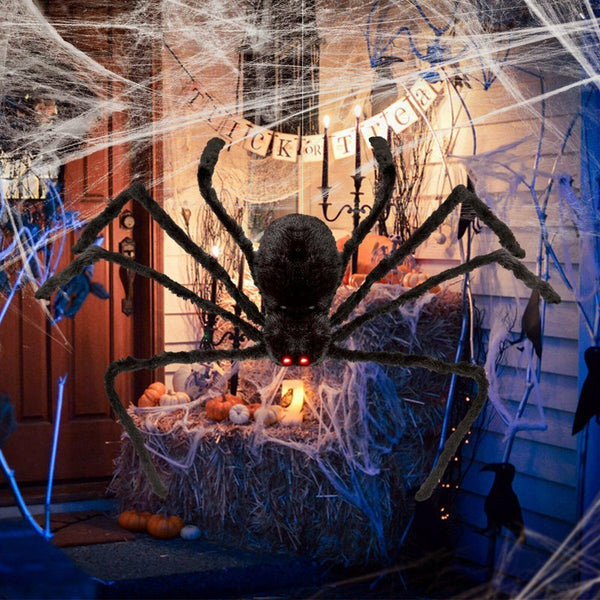 Giant Spider Web Net Halloween Props Haunted House Prop Indoor Outdoor Black AU