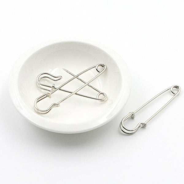Large Safety Pins 3.5Inch 87mm Silver Tone Metal Craft Sewing Quilt Need