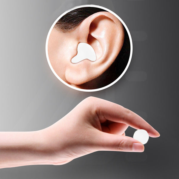 12PCS Soft Silicone Ear Plugs Comfortable Adjustable Sleep Anti Snore Moldable A