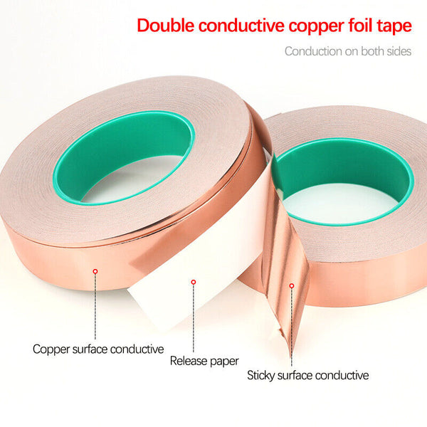 Conductive Copper Foil Tape Double-Sized Adhesive High Heat Temperature