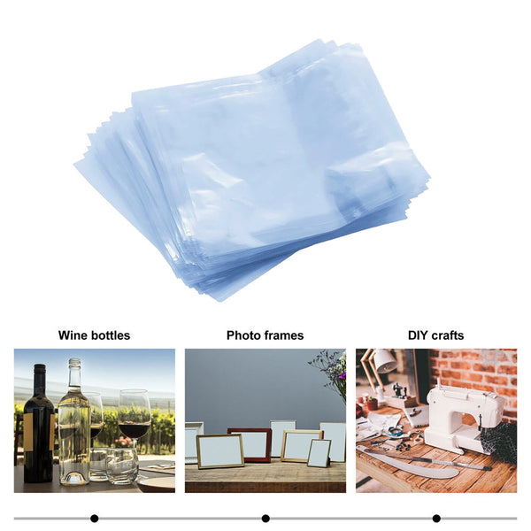 Heat Shrink Bag Film Wrap PVC Shrinkable Packaging Seal Gift DIY Crafts