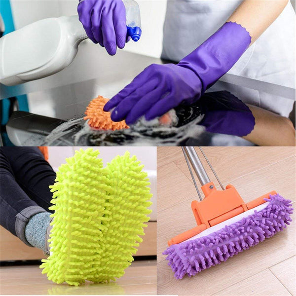 2PCS Mop Slipper Lazy Floor Polishing Cleaning Sock Shoe Mopping Slipper Cover