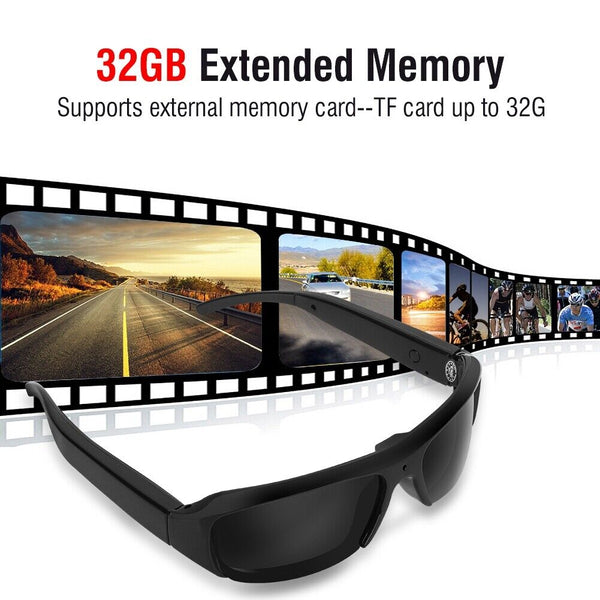 1080P Mini HD Spy Camera Glasses Hidden Eyeglass Sunglasses Cam Eyewear DVR AU 7342939157015 - Lets Party