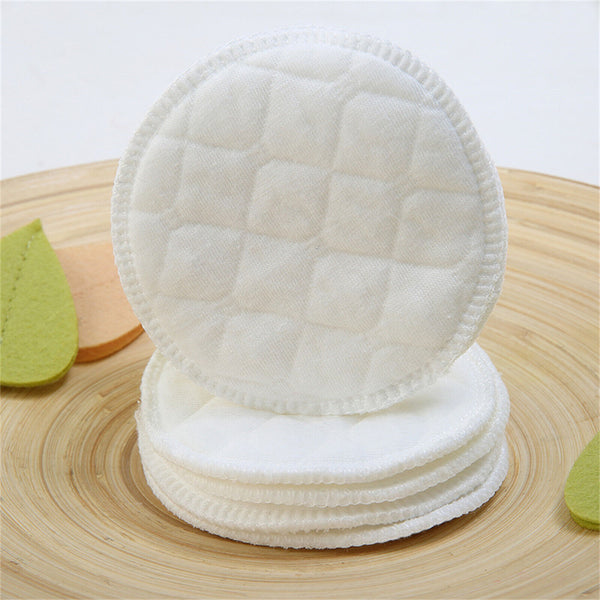20X Bamboo Cotton Reusable Breast Pad Nursing Organic Plain Washable Pads White