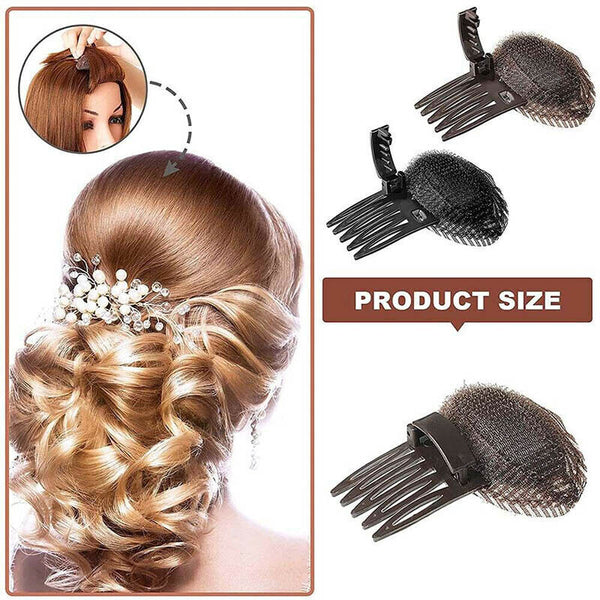 DIY Invisible Hair Volume Increase Fluffy Puff Sponge Pad Clip Comb Girls