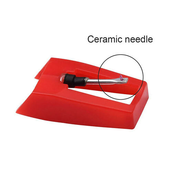 6Pcs Record Player Turntable Phonograph Replacement Stylus Needles Tool Set Red - Lets Party
