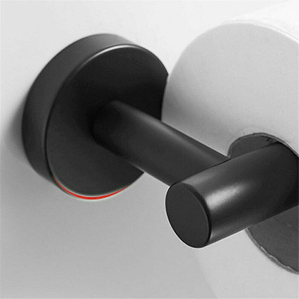 1X Mounted Toilet Paper Roll Holder Stainless Steel Hook Bathroom Wall StorageAU