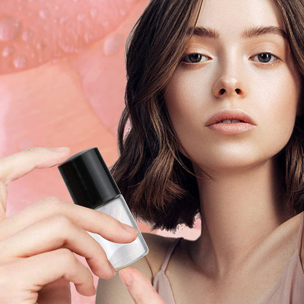 20X 5ml Roller Rollerball Perfume Essential Oil Roll On Ball Clear Glass Bottles